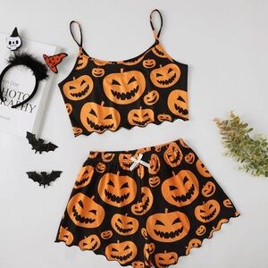 Women PJS Set Cami Sleepwear Rayon Lingerie VNeck with Shorts Loungewear